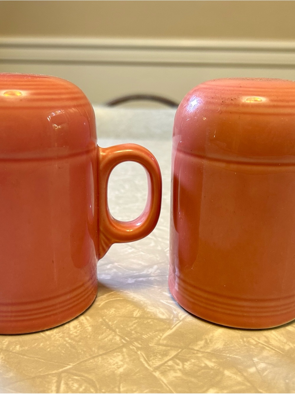 Fiestaware Peony Ceramic salt & Pepper Shakers Set of 2